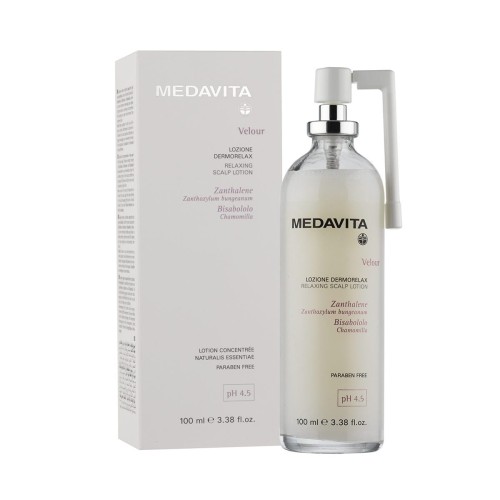 MEDAVITA Velour Lozione Dermorelax 100ml - Tonik lotion relaksujący do wrażliwej skóry głowy