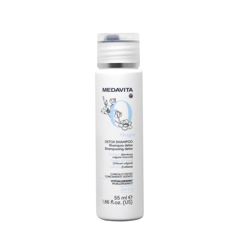 MEDAVITA Oxygen Detox Shampoo 55ml - Szampon detoksykujący, oczyszczający do każdego rodzaju włosów