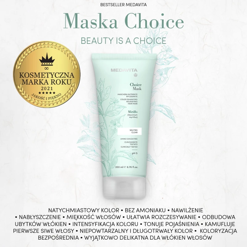 MEDAVITA Choice Mask - Kosmetyczna Marka Roku 2021