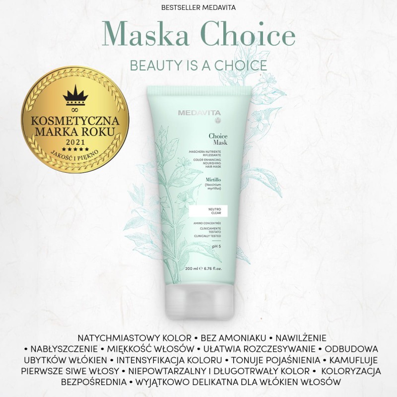 MEDAVITA Choice Mask - Kosmetyczna Marka Roku 2021