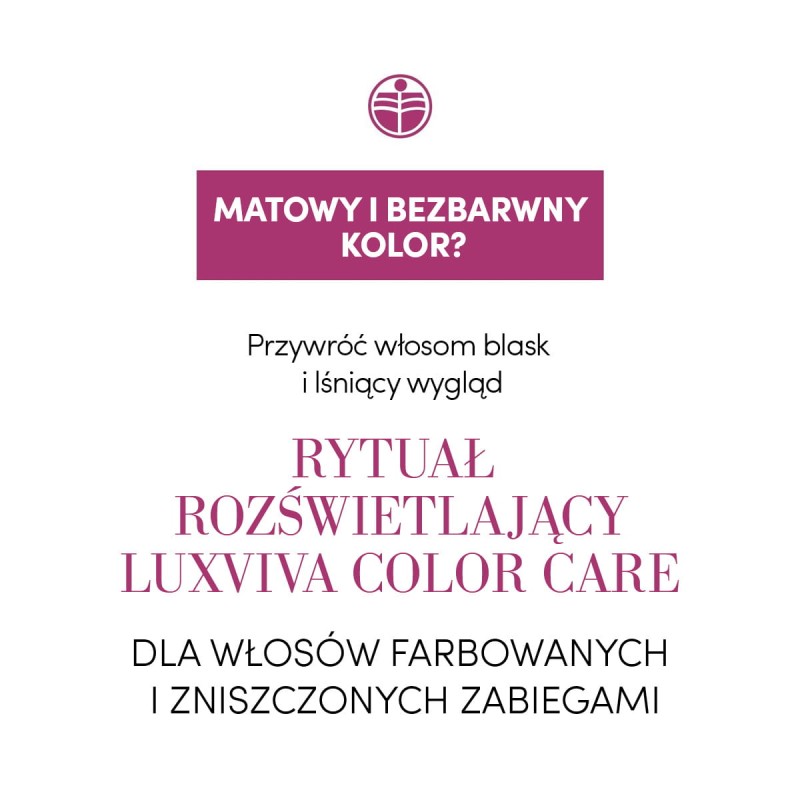 Medavita Luxviva Color Care rytuał rozświetlający