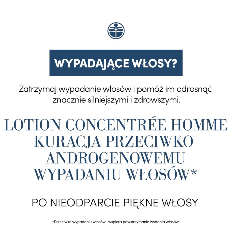 Lotion Concentree Homme kuracja przeciwko androgenowemu wypadaniu włosów