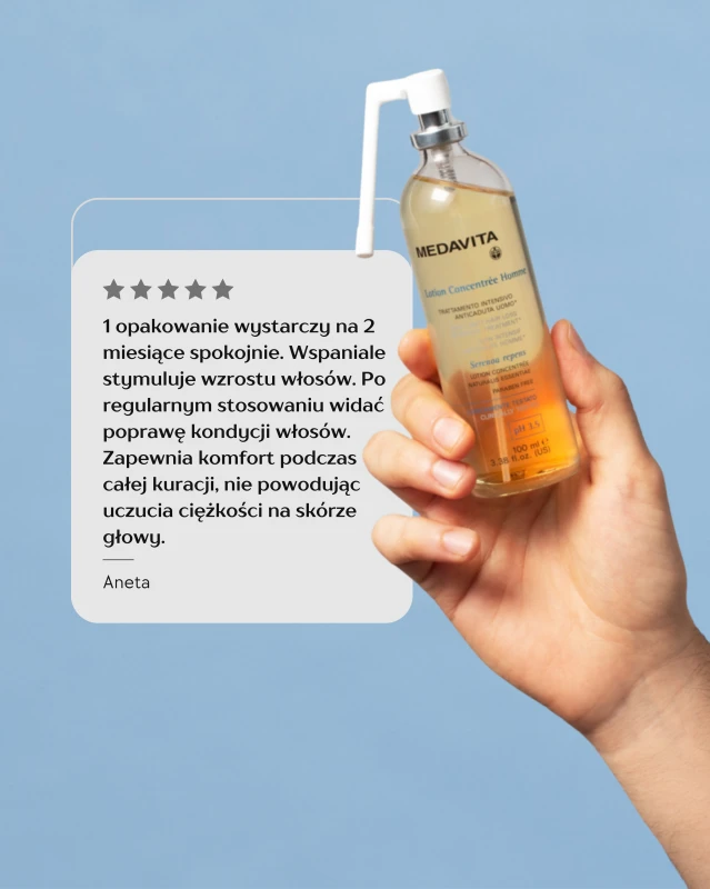 Lotion Concentrée Homme opinia: 1 opakowanie wystarczy na 2 miesiące