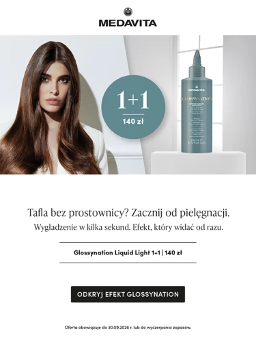 MEDAVITA Glossynation Extreme Makeover Liquid Light 200ml - Woda Lamelarna Intensywnie nabłyszczająca