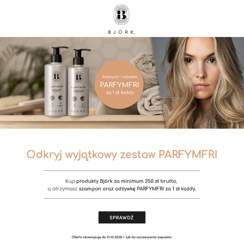 ZESTAW BJÖRK PARFYMFRI - Szampon bezzapachowy 300 ml + Odżywka 250 ml 