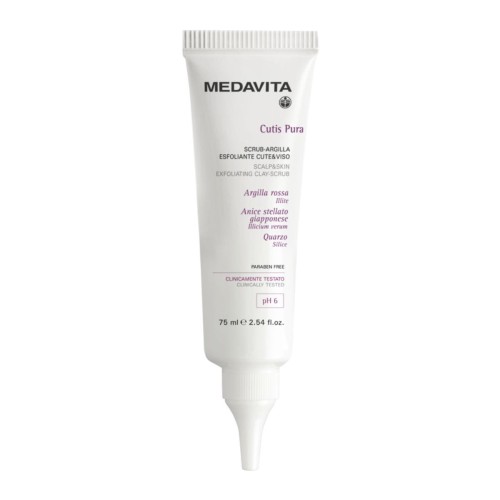 MEDAVITA Cutis Pura Exfoliating Clay - 75ml - Trychologiczny peeling do skóry głowy
