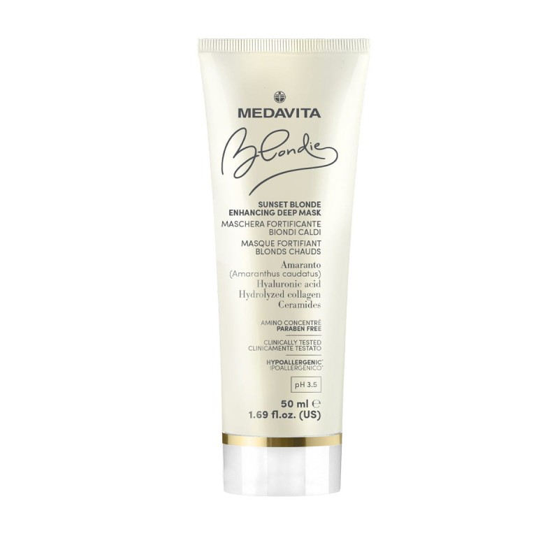 MEDAVITA Blondie Sunset Blonde Enhancing Deep Mask 50ml - Maska wzmacniająca do ciepłych blondów