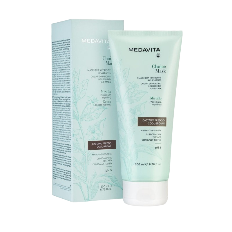 Maska Medavita Choice Mask Cool Brown Zimny brąz 200 ml