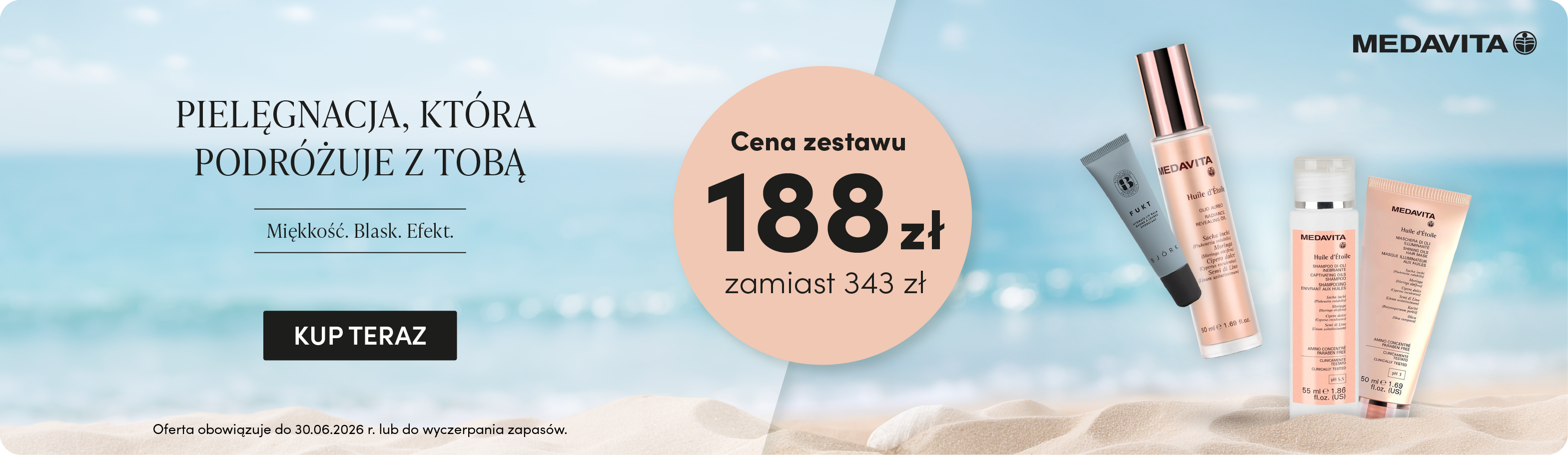 Czerwiec: Zestaw Huile D'Etoile + Fukt Bea Beleza